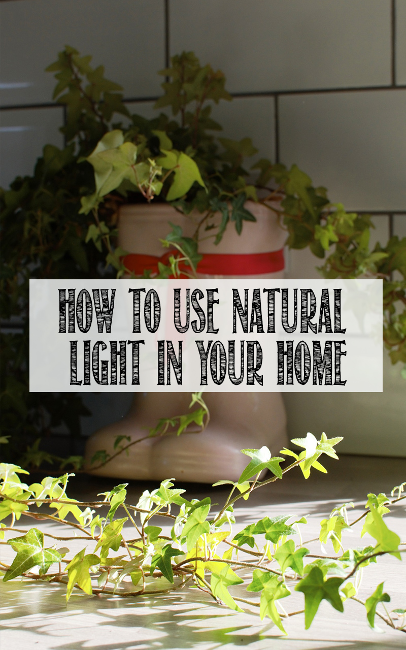 how to use natural light in your home