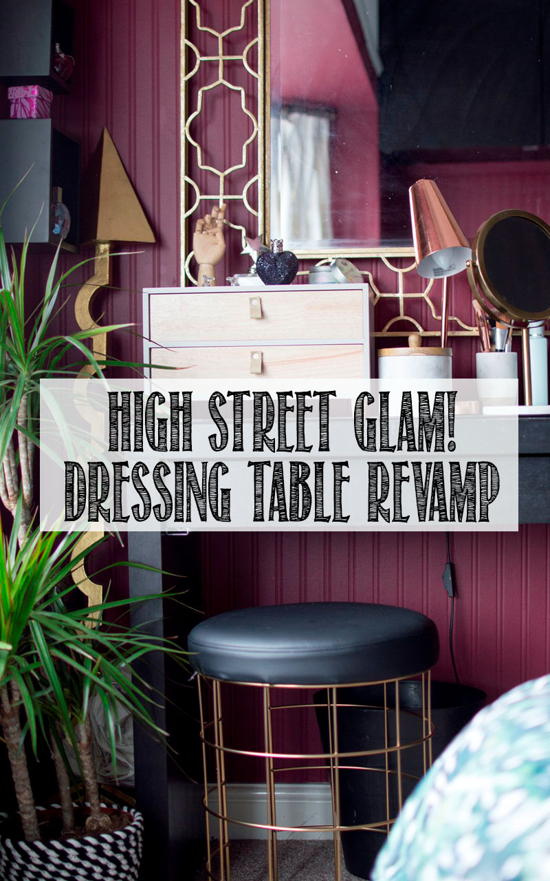 glam dressing table
