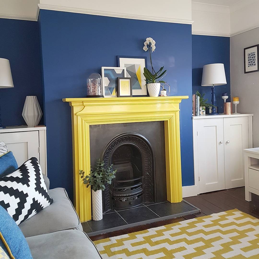 colourful fireplace ideas