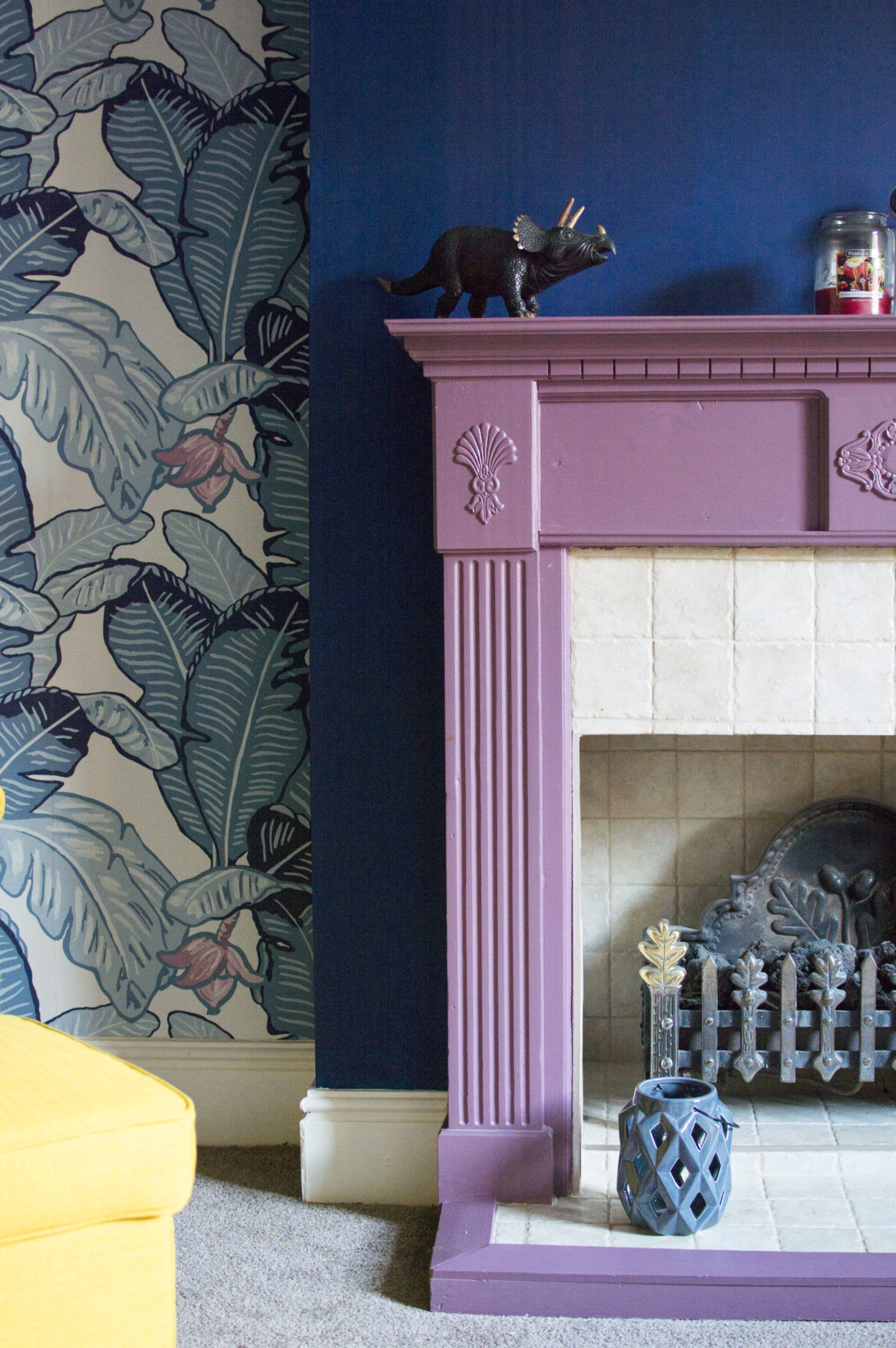 colourful fireplace ideas