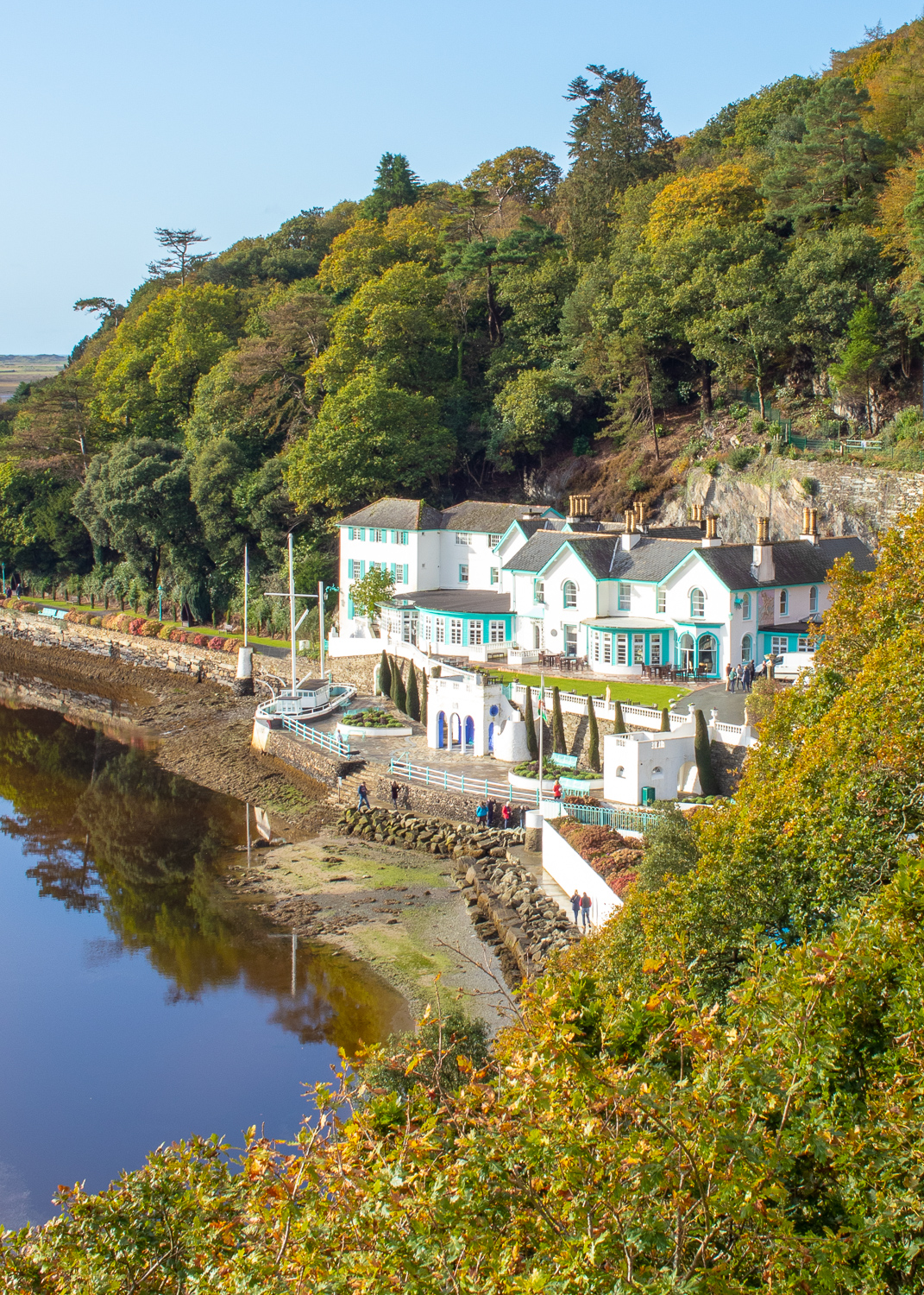 Portmeirion village in north wales - hotel accomodation
